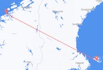 Loty z Maarianhamina, Wyspy Alandzkie do Kristiansund, Norwegia