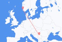 Vols de Belgrade, Serbie pour Stavanger, Norvège
