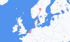 Flyreiser fra Rörbäcksnäs, Sverige til Brussel, Belgia