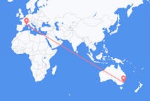 Flyrejser fra Moruya, Australien til Marseille, Frankrig