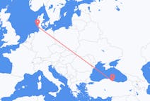 Flug frá Westerland, Þýskalandi til Samsung, Tyrklandi