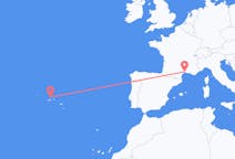 Flights from Graciosa, Portugal to Montpellier, France