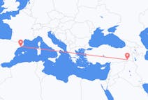 出发地 土耳其出发地 舍爾納克目的地 西班牙巴塞罗那的航班