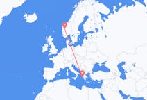 เที่ยวบินจาก Sogndal ถึงเคฟาลลิเนีย