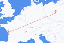 Flyg från Lodz, Polen till La Rochelle, Frankrike
