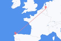 Flyg från Eindhoven, Nederländerna till La Coruña, Spanien