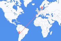 Flyreiser fra Antofagasta, Chile til Malmö, Sverige