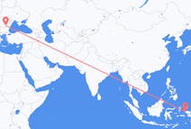 Flyg från Sorong, Indonesien till Bukarest, Rumänien