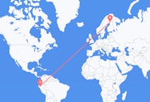 Flyg från Jaén, Peru till Rovaniemi, Finland