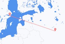Flyg från Moskva, Ryssland till Stockholm, Sverige