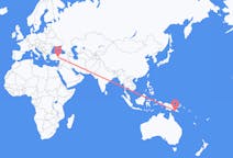 Flyreiser fra Port Moresby, til Nevsehir