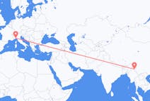 Flights from Myitkyina, Myanmar (Burma) to Genoa, Italy