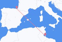 Flyreiser fra Djerba, Tunisia til San Sebastian, Spania