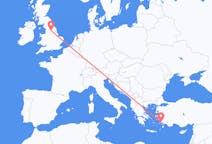 Flights from Bodrum in Turkey to Leeds in England