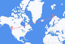 캐나다 너나이모에서 출발해 노르웨이 바두포스에게(으)로 가는 항공편