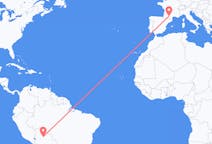 Flyreiser fra Trinidad, Bolivia til Toulouse, Frankrike