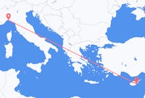 Flyg från Larnaca, Cypern till Genua, Italien