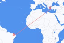 Flights from Serra Talhada to Santorini