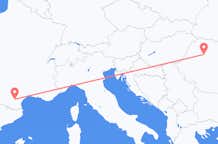 Vluchten van Carcassonne, Frankrijk naar Cluj Napoca, Roemenië