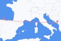 Flyg från Tivat, Montenegro till Santiago del Monte, Spanien
