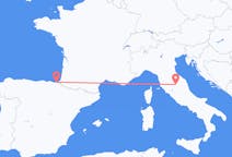 Fly fra Perugia til San Sebastián