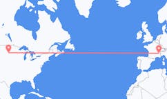 Voli da Aberdeen, Stati Uniti a Grenoble, Francia