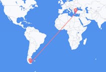 Flights from Ushuaia, Argentina to Bodrum, Turkey