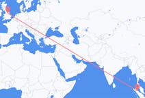 Flights from Medan, Indonesia to Doncaster, the United Kingdom