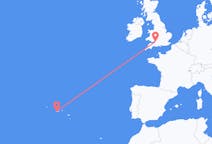 Flights from Horta, Azores, Portugal to Bristol, the United Kingdom