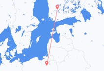 Vluchten van Tampere, Finland naar Szczytno, Polen