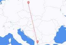 Flights from Ohrid, North Macedonia to Poznań, Poland