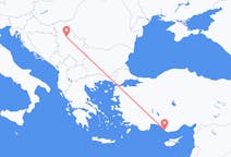 Flyrejser fra Gazipaşa til Beograd