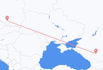 Flyg från Mineralnye Vody, Ryssland till Katowice, Polen