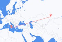 Flights from Gorno-Altaysk, Russia to Catania, Italy