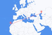 Flyg från Atyraw, Kazakstan till Ajuy, Spanien