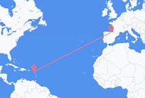 Flights from Nevis to Bilbao