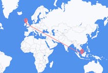 Flyg från Kuching, Malaysia till Belfast, Nordirland