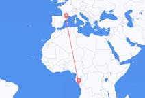 Flyreiser fra Pointe-Noire, Kongo-Brazzaville til Barcelona, Spania