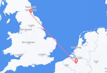 Flyrejser fra Durham, England, England til Region Bruxelles, Belgien