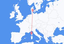 Flyreiser fra Sønderborg, Danmark til Ajaccio, Frankrike