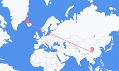 Flights from the city of Chengdu, China to the city of Ísafjörður, Iceland