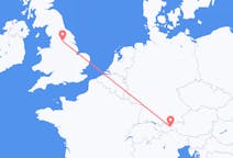 Flyrejser fra Leeds, England til Innsbruck, Østrig