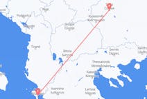 Flyreiser fra Corfu, Hellas til Sofia, Bulgaria