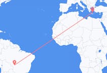 Flights from Cuiabá, Brazil to Santorini, Greece