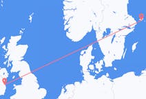 Vluchten van Mariehamn, Åland naar Dublin, Ierland
