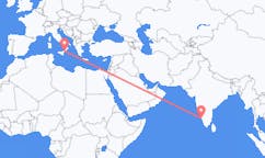 出发地 印度坎努尔目的地 意大利雷焦卡拉布里亞的航班