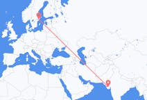 出发地 印度出发地 拉杰果德目的地 瑞典斯德哥尔摩的航班