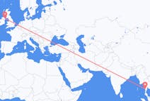 Flyrejser fra Myeik, Myanmar, Myanmar (Burma) til Belfast, Nordirland