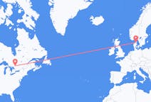 Flights from North Bay, Canada to Aalborg, Denmark
