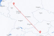 Flyreiser fra Klagenfurt, Østerrike til Dortmund, Tyskland